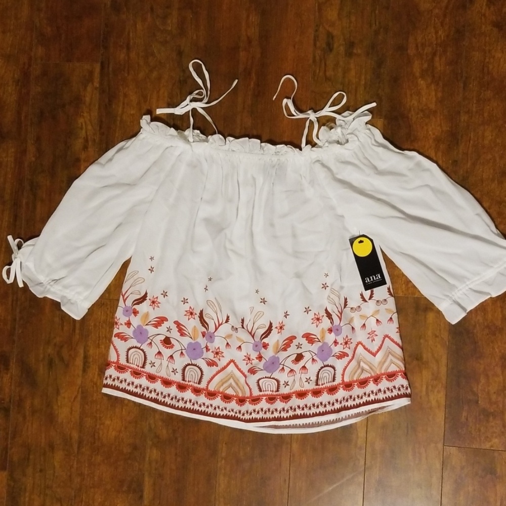 Boho Off The Shoulder Floral Top